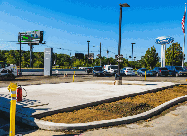 Sign Installation and Curbing | Florida Coastal Commercial Concrete Services